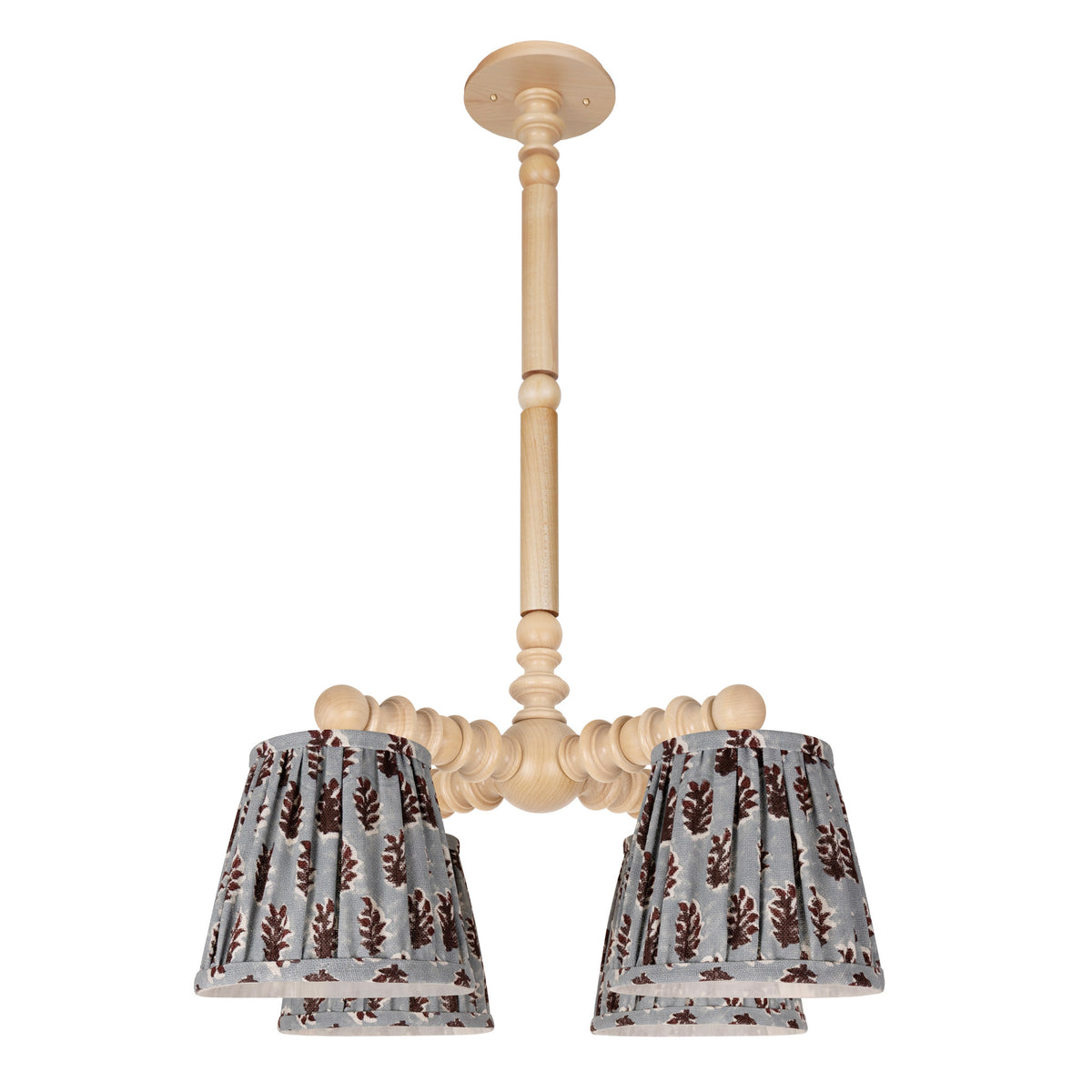 Yorkshire Compass Chandelier shown with Trulli Auburn Shades 