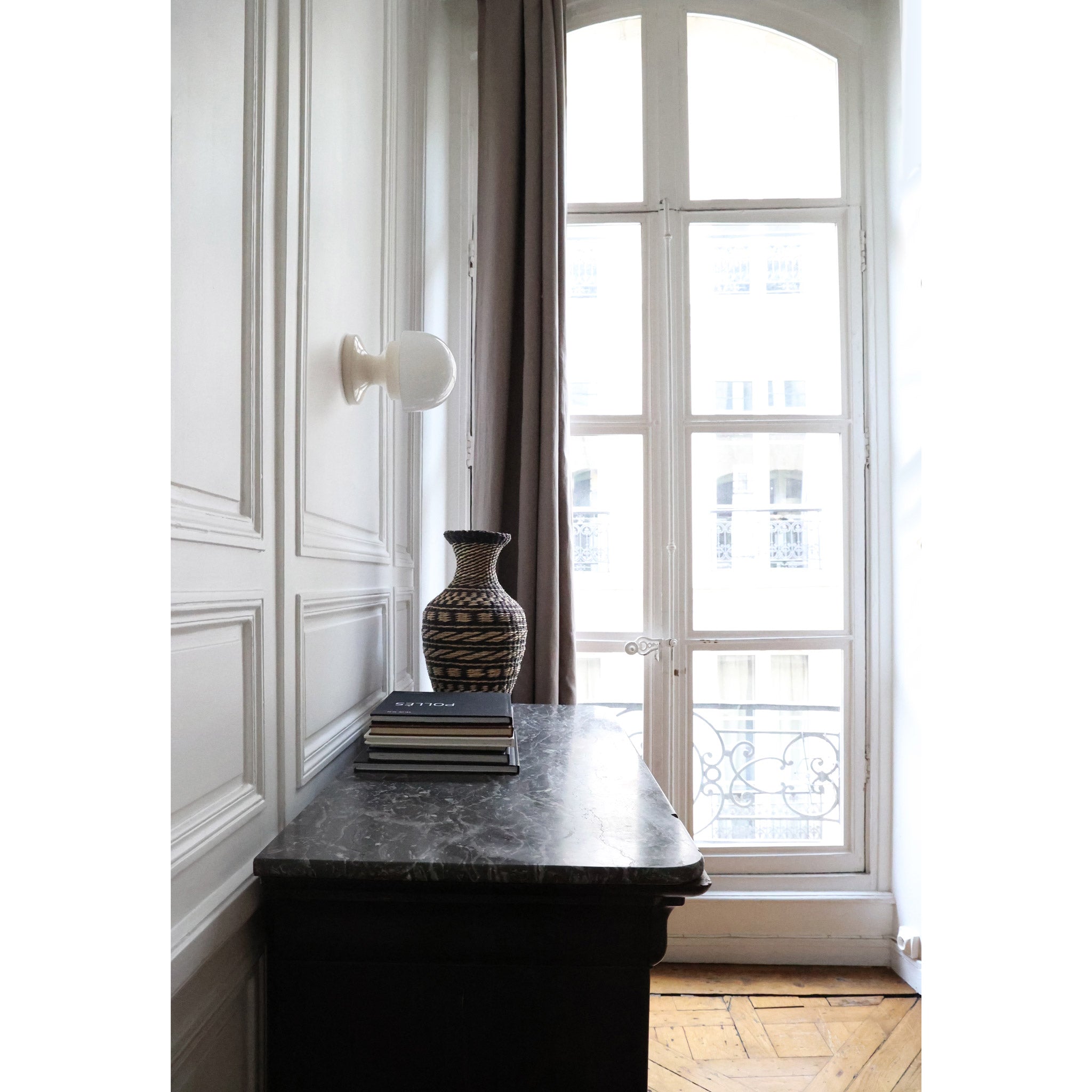 Allison shown in Gloss White Glaze ceramic