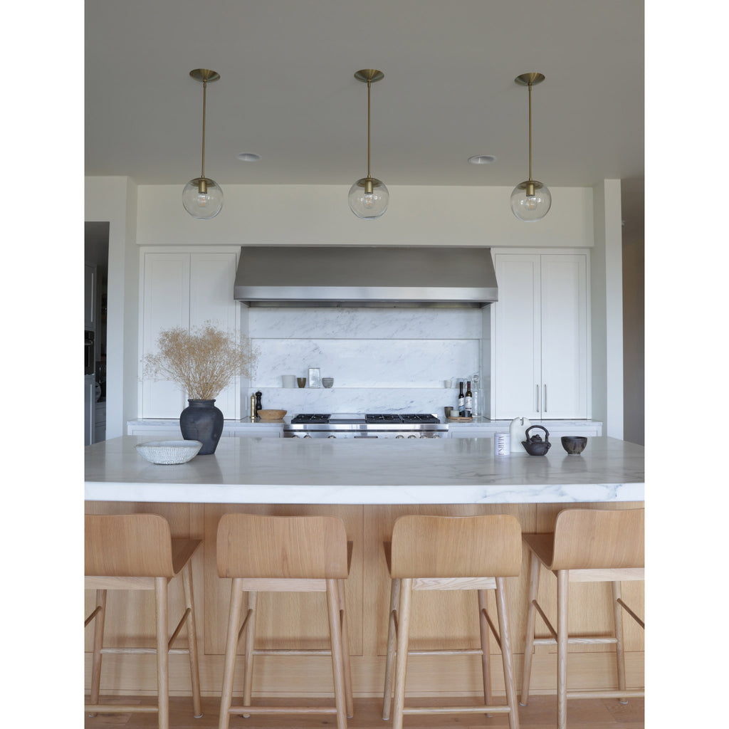 Alto Rod 8" Pendants in Heirloom Brass