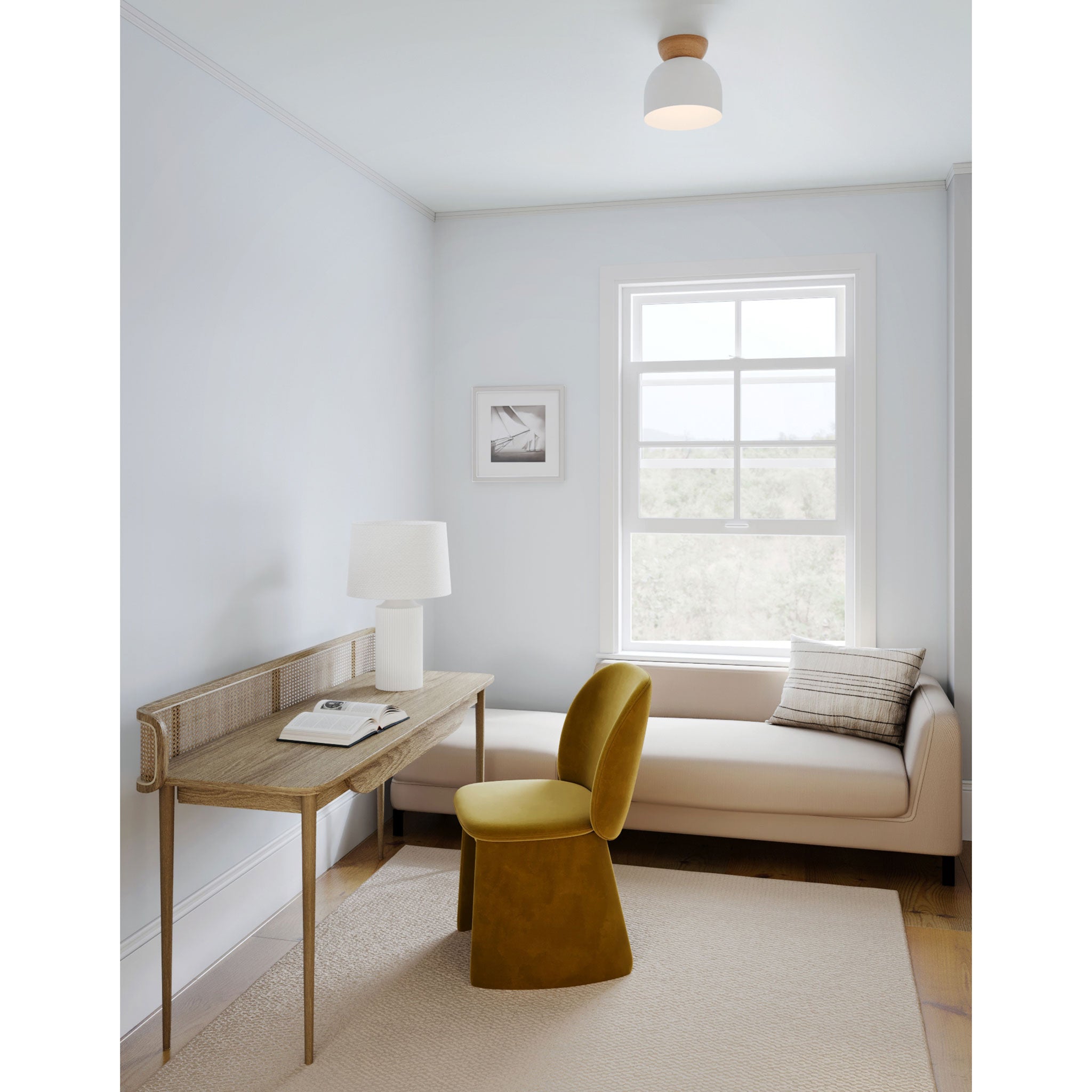 Amélie Surface 8" shown in White with a Maple canopy