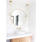 Archer shown in Brass. Interior design by Sarah Sherman Samuel