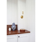 Bijou Candle shown in Heirloom Brass