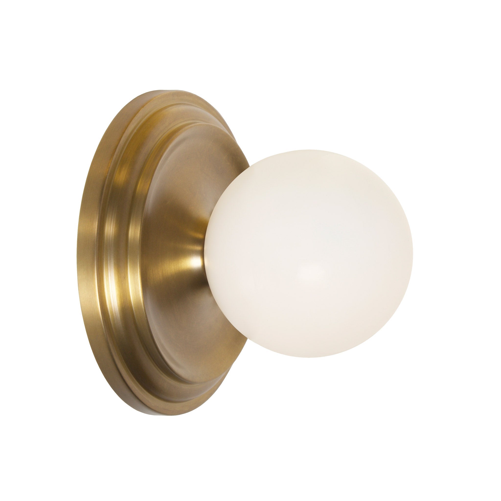 Brigette Sconce shown in Heirloom Brass