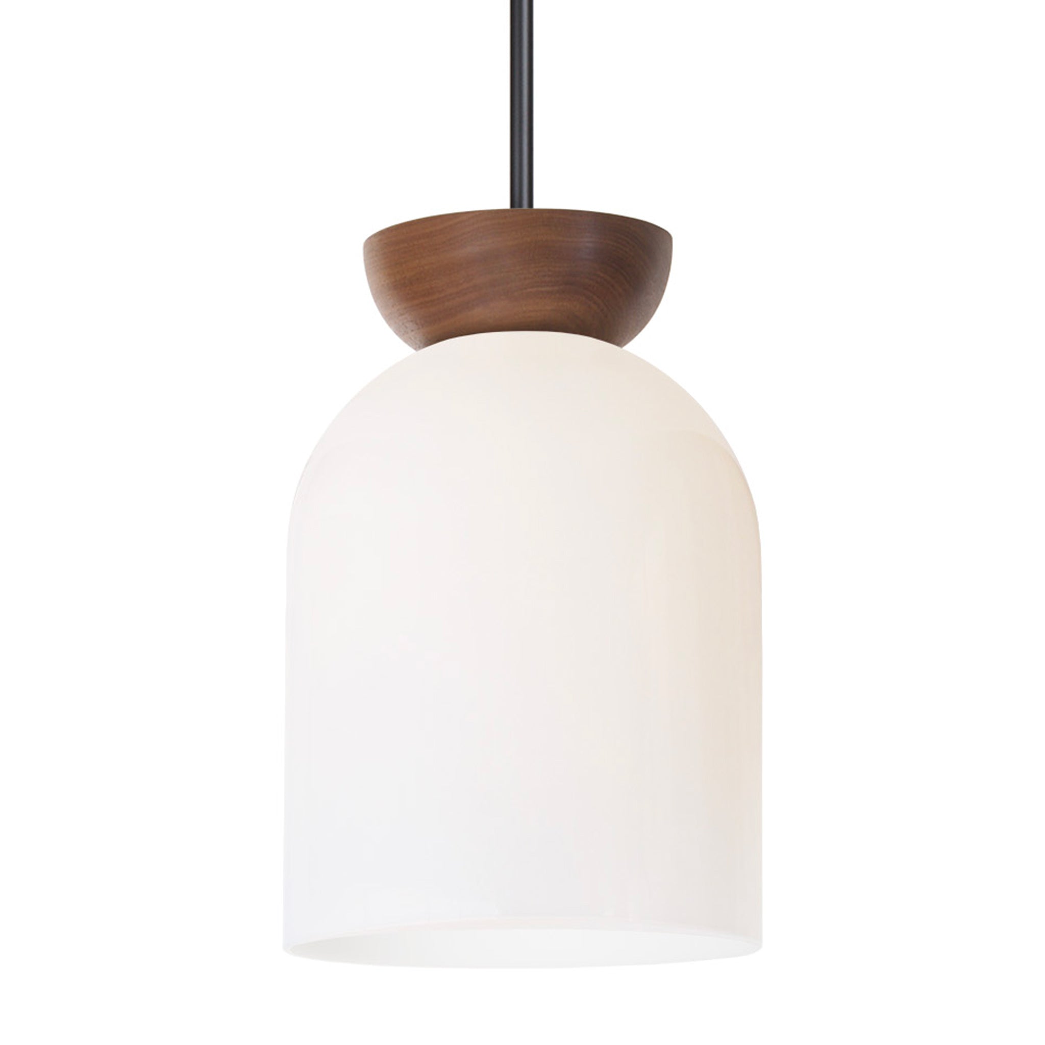 An Image Of A Colette Rod Pendant Light That Is Focused On The Glass Shade