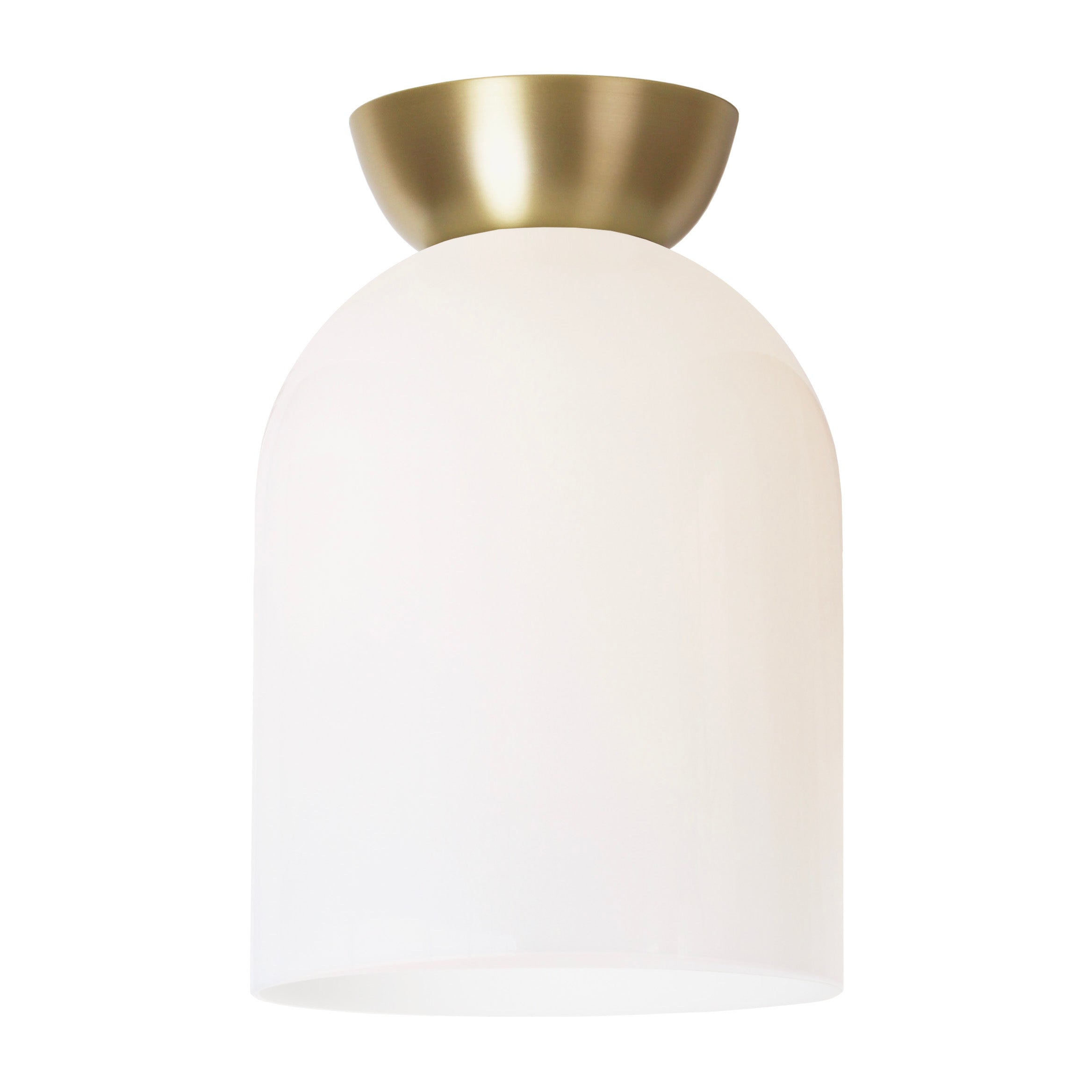 Colette Surface shown in Opal Glass with Brass