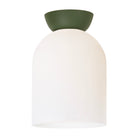 Colette Surface shown in Opal Glass with Secret Garden Green