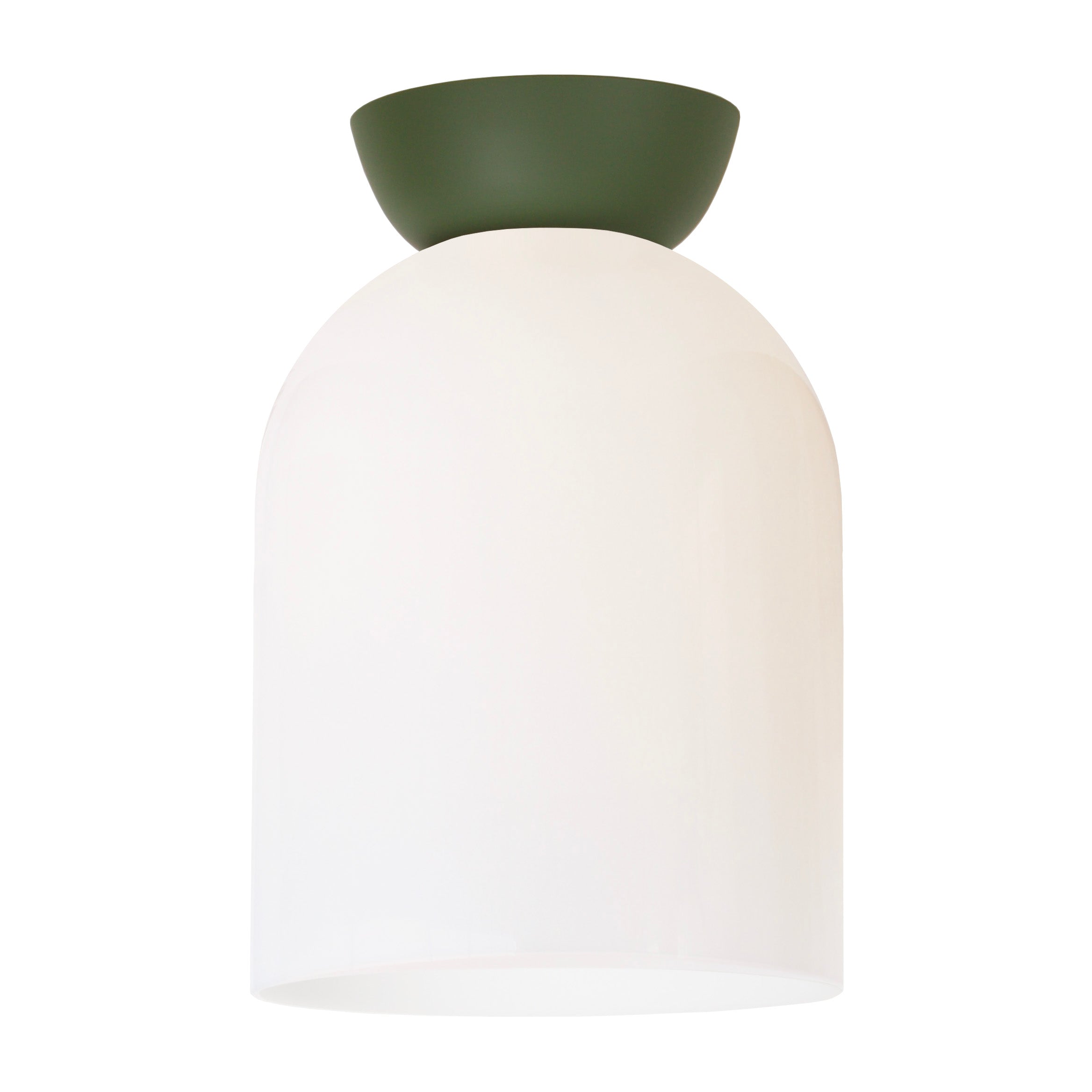 Colette Surface shown in Opal Glass with Secret Garden Green