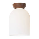 Colette Surface shown in Opal Glass with Walnut