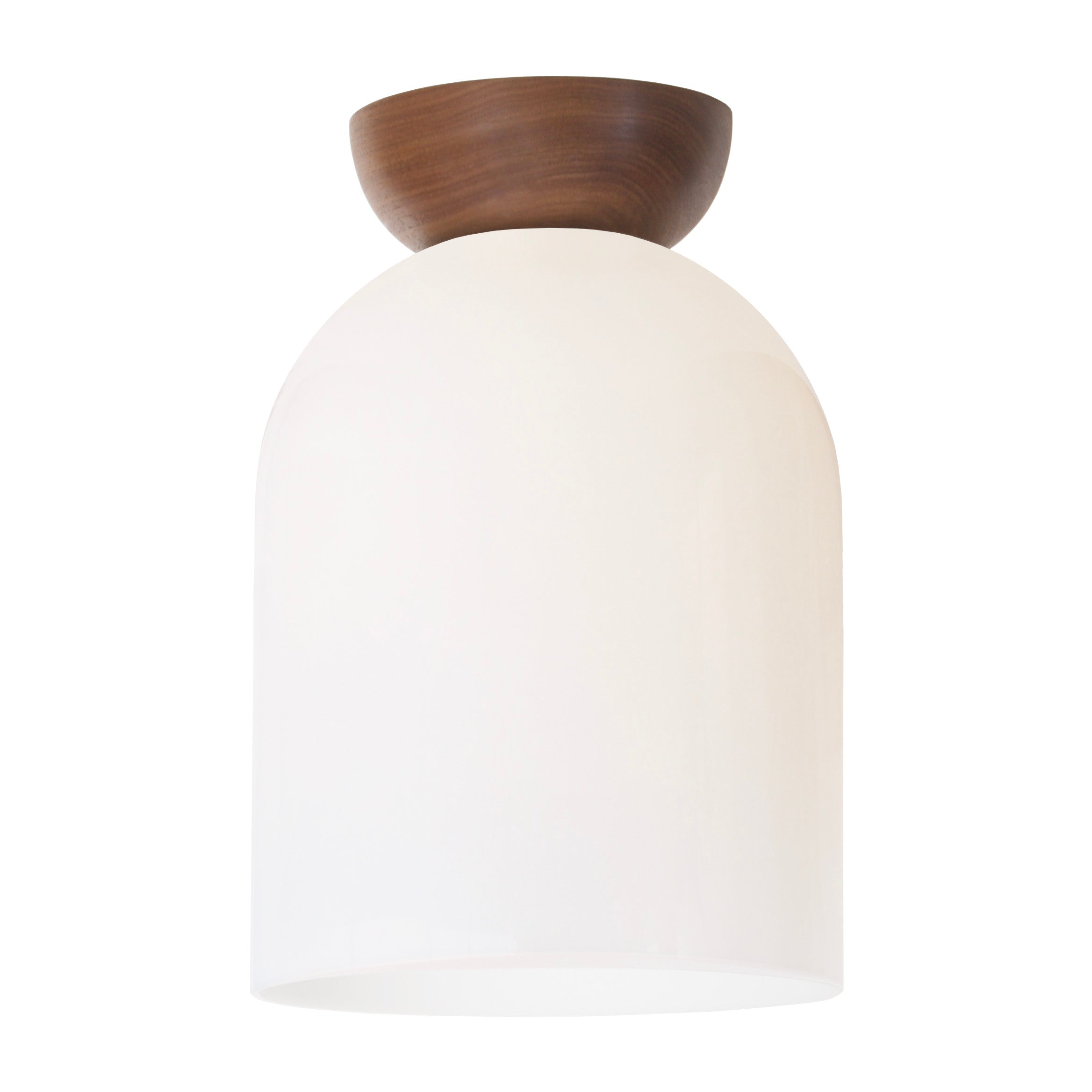 Colette Surface shown in Opal Glass with Walnut