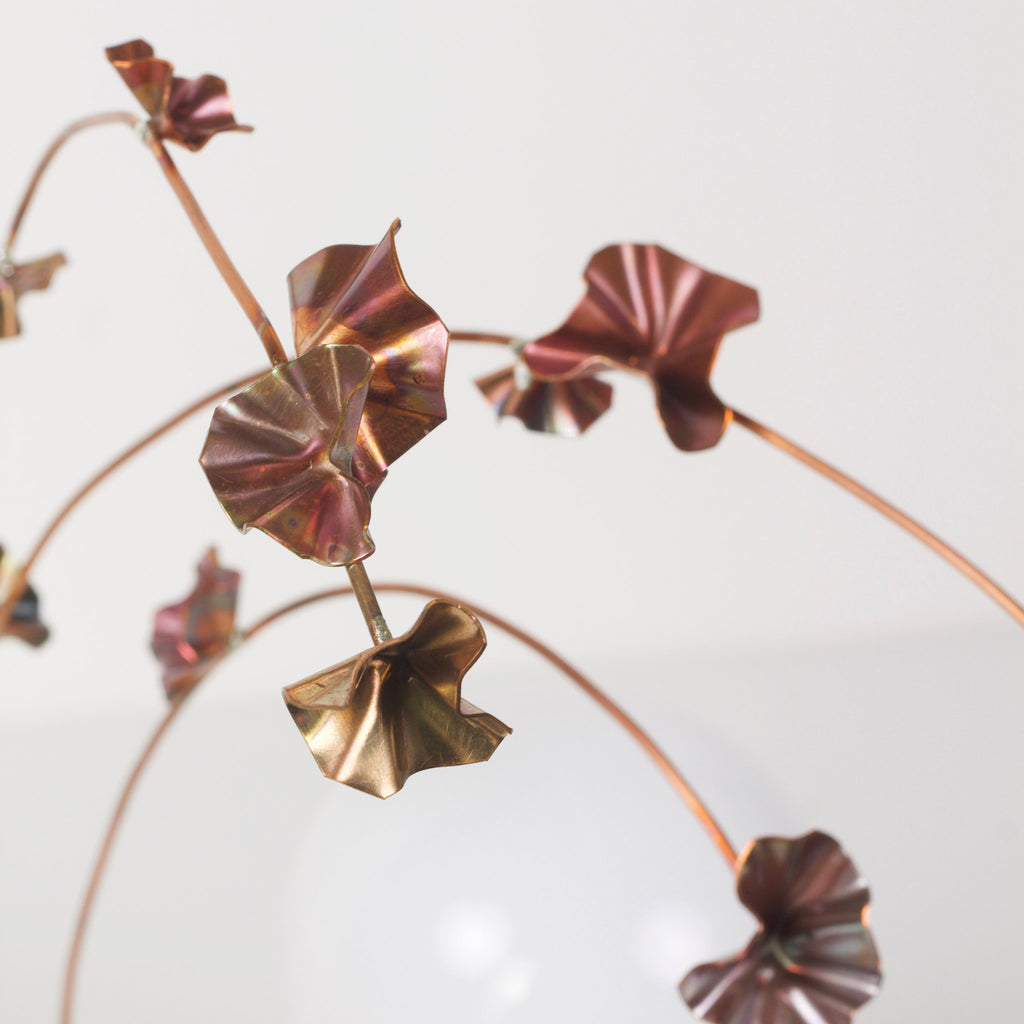 Copper flower finish