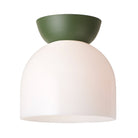 Glass Amélie Surface 8" shown with a Secret Garden Green canopy