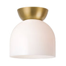 Glass Amélie Surface 8" shown with an Heirloom Brass canopy