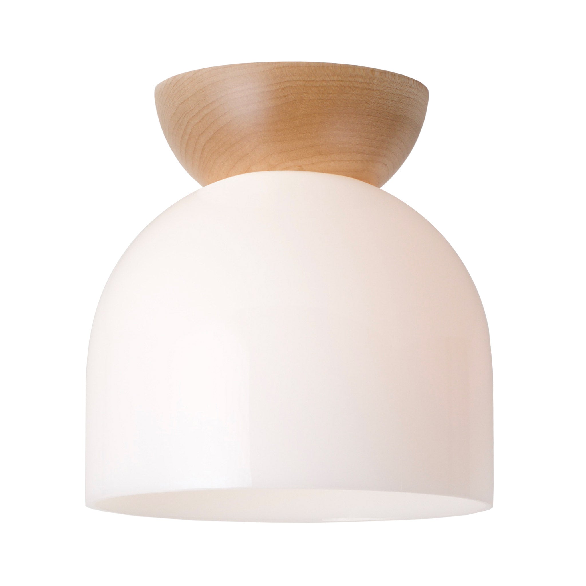 Glass Amélie Surface 8" shown with a Maple wood canopy