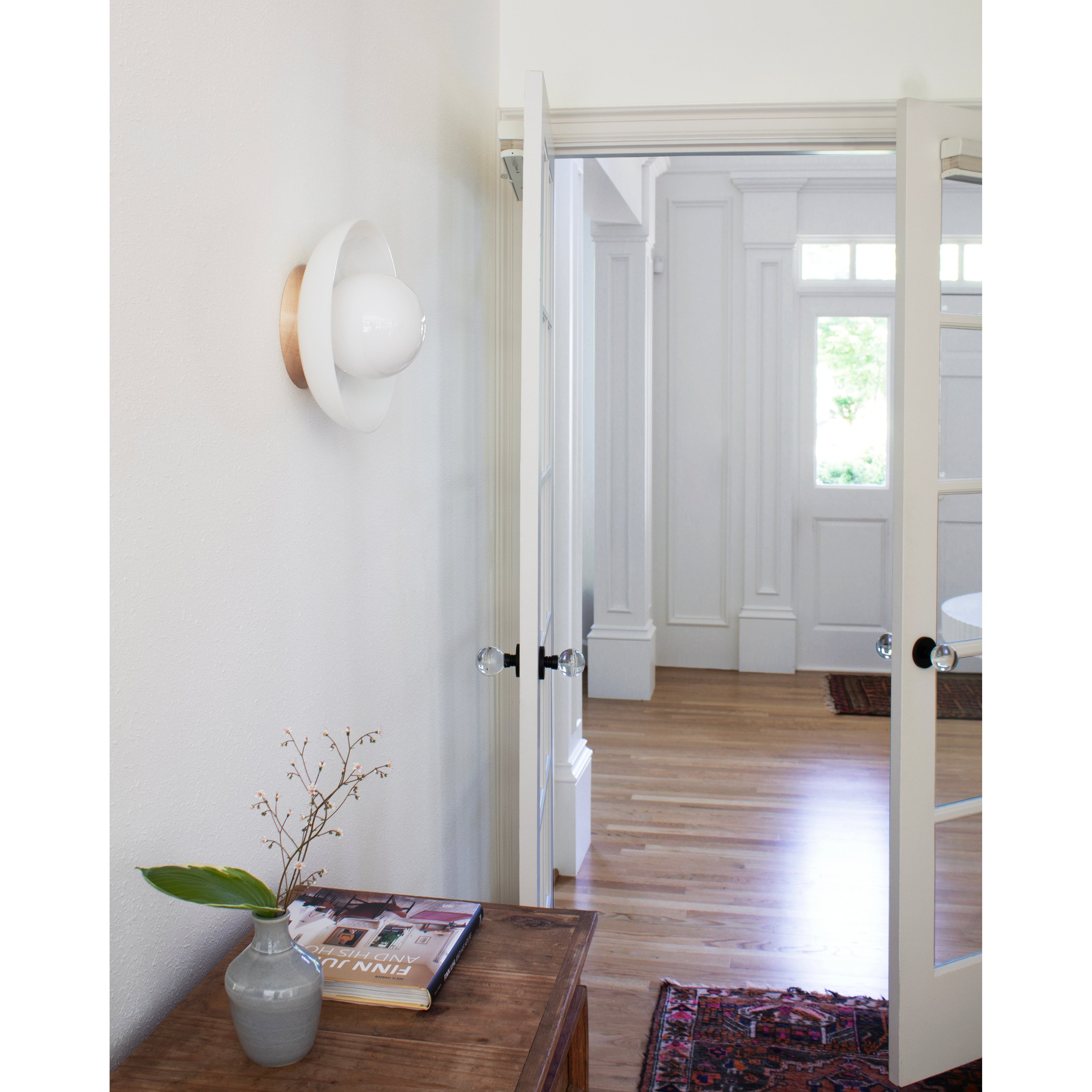 Glass Lexi Large 6" globe shown in Maple