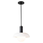 Glass Lexi Large Pendant shown in Matte Black