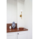 Heron Single shown in Heirloom Brass