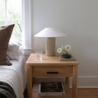 Hill Table Lamp shown in Gloss Crackle Glaze ceramic