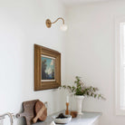 Josephine Petite Sconce shown in Heirloom Brass