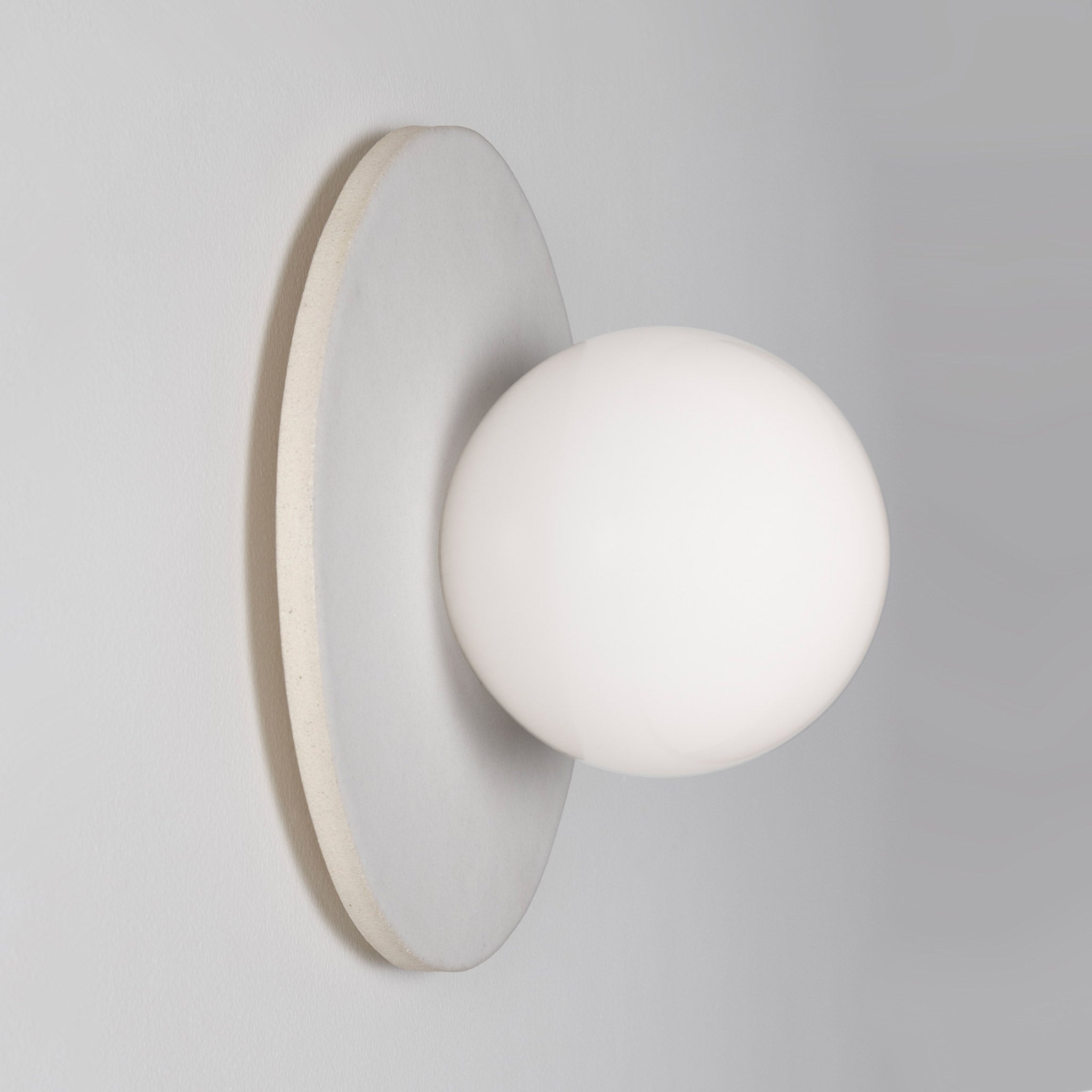 Kalpana Moon Large with Natural White Glaze