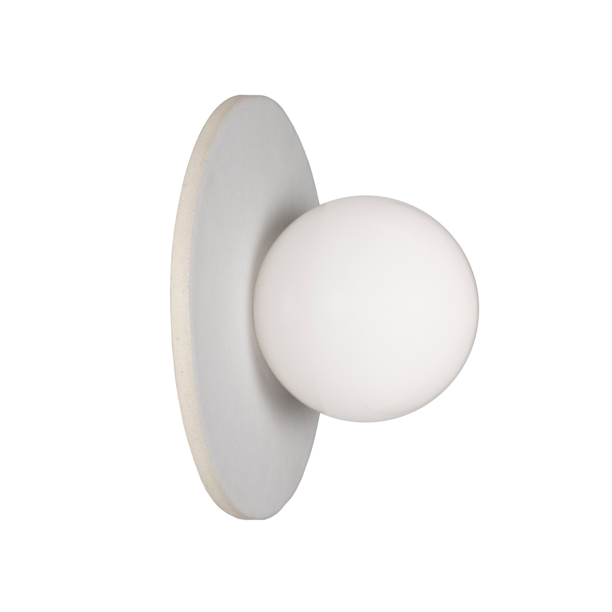 Kalpana Moon Large with Natural White Glaze