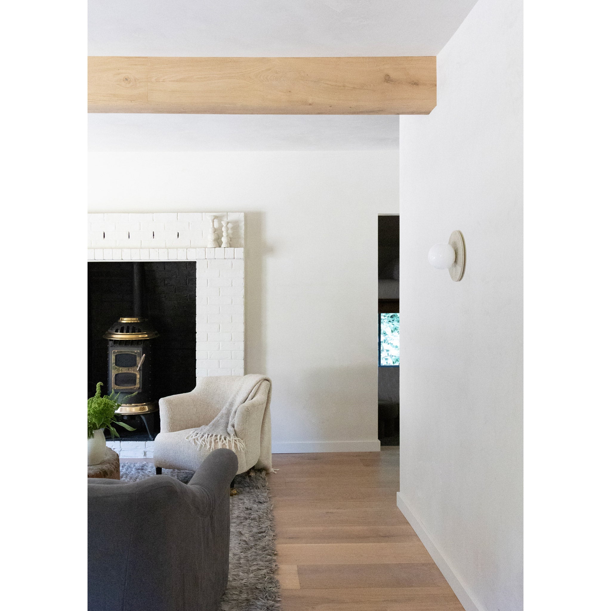 Kalpana Moon Large with Gloss Crackle Glaze