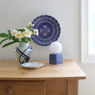 Little Meg Lamp shown in Cobalt Blue Glaze ceramic