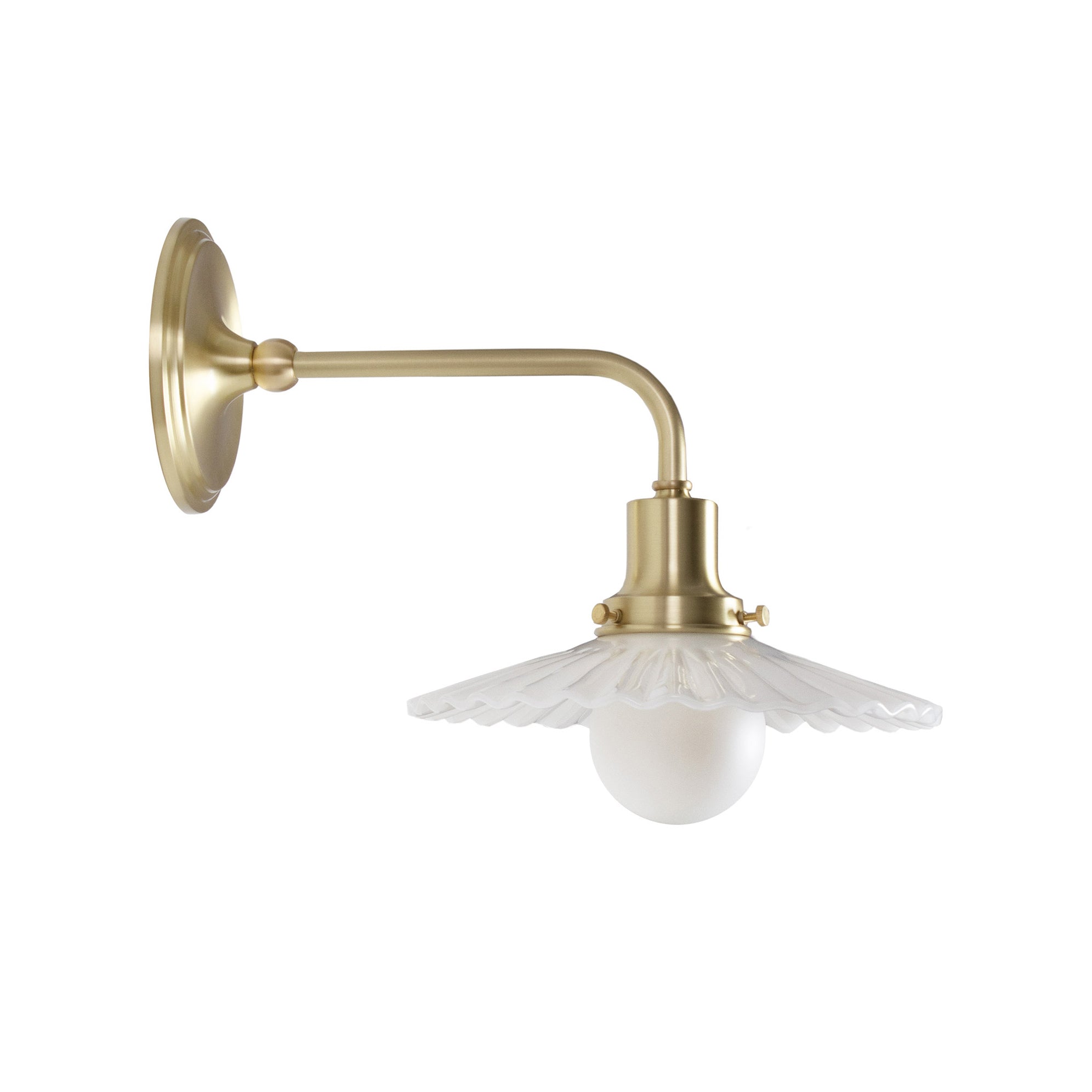 Marjorie Demi Sconce shown in Brass