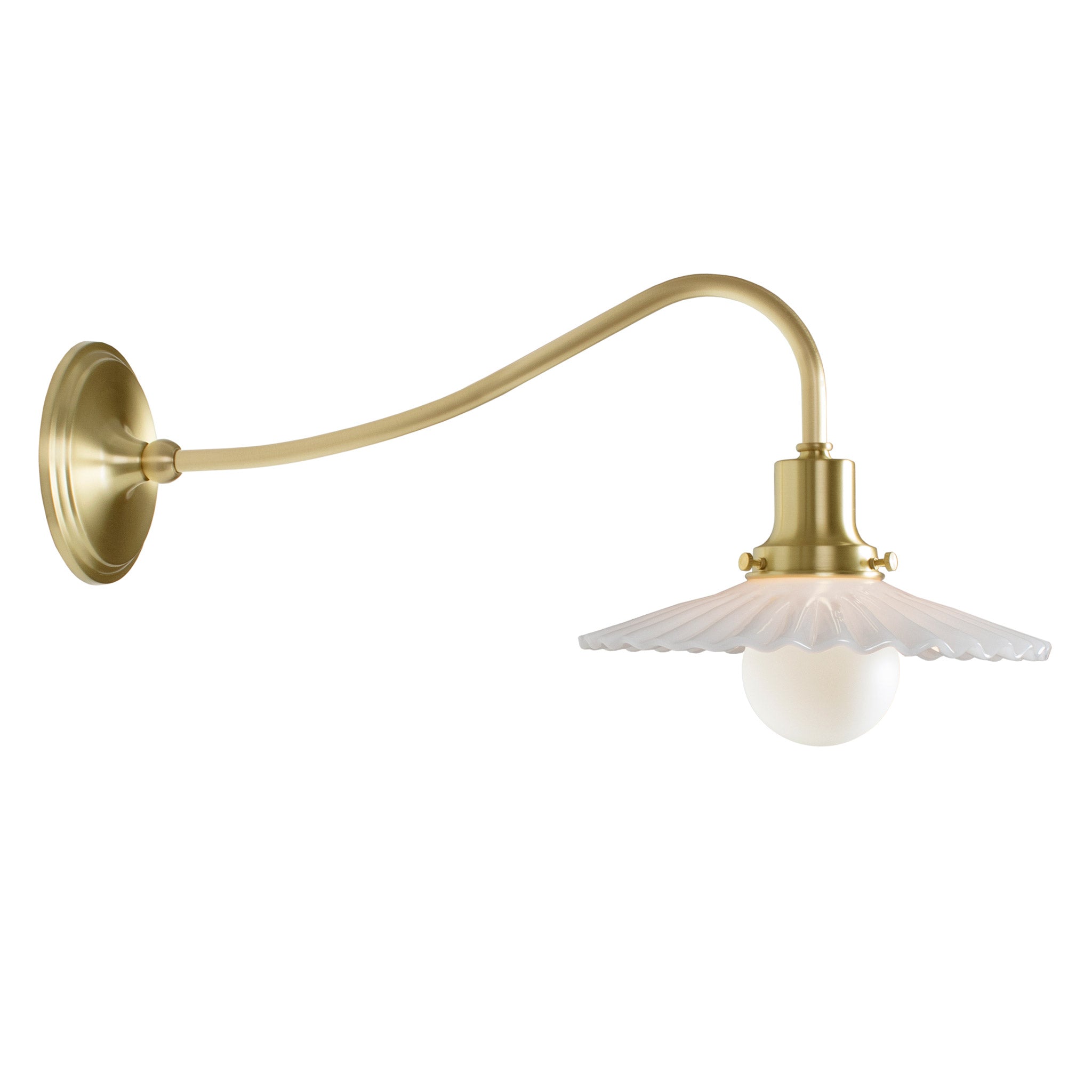 Marjorie Grand Sconce shown in Brass