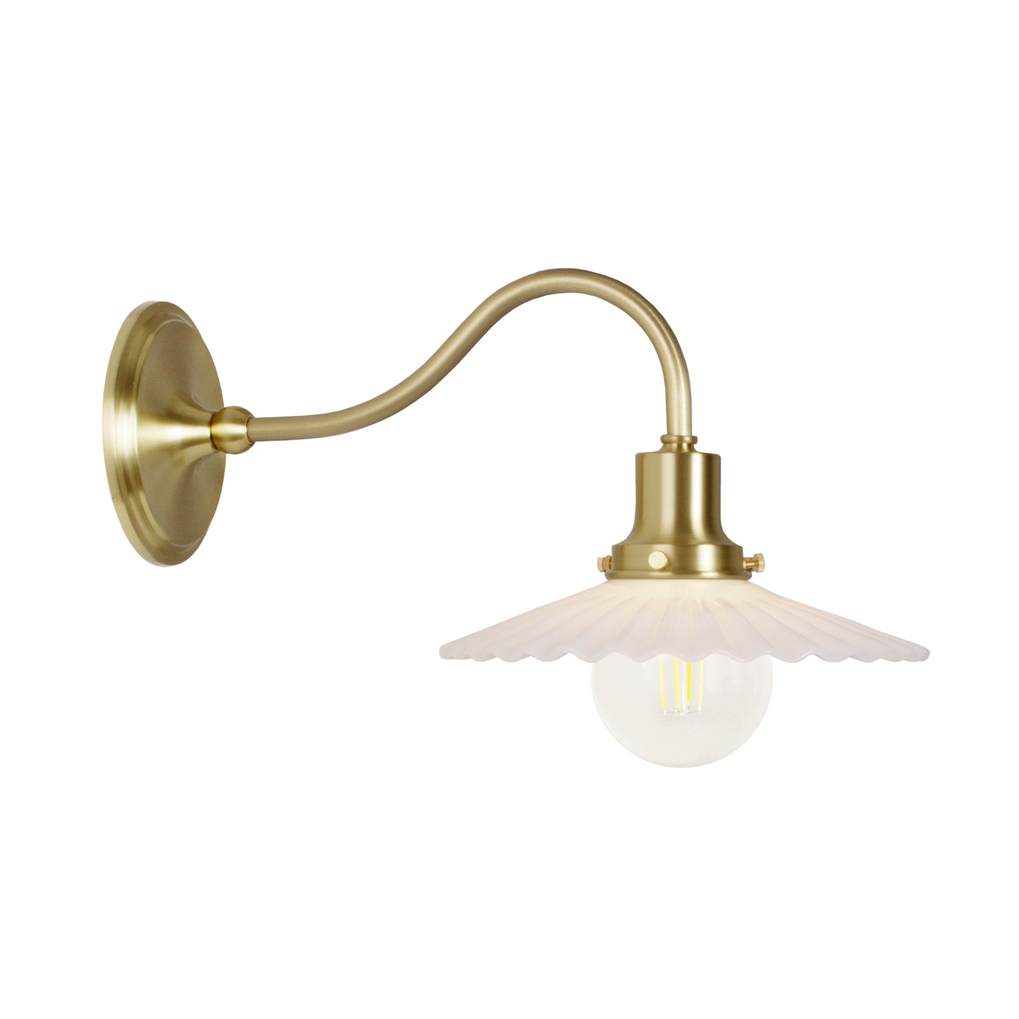 Marjorie Petite Sconce shown in Brass
