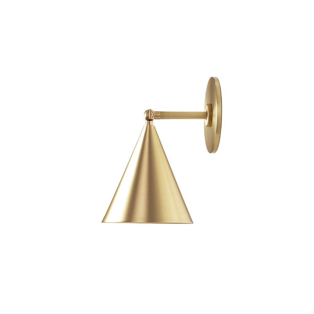 Petra Sconce shown in Brass with a 3" arm.