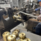 Our custom solid brass parts are made in Los Angeles by small family-owned businesses.