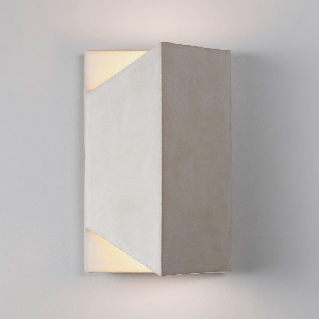 Tahoma Sconce shown in Natural White Glaze.