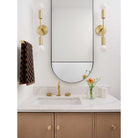 Venus Sconces in Brass, Interiors by Flax Interiors, Photo by Eli Blanton