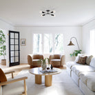 Venus Compass Surface shown in Matte Black with 20.5" diameter, Interiors by Jica Interiors