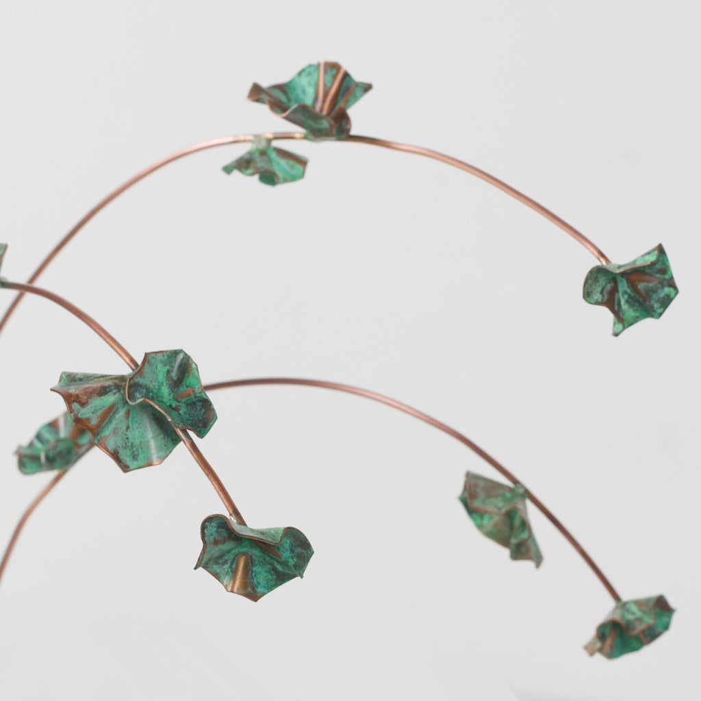 Verdigris flower finish