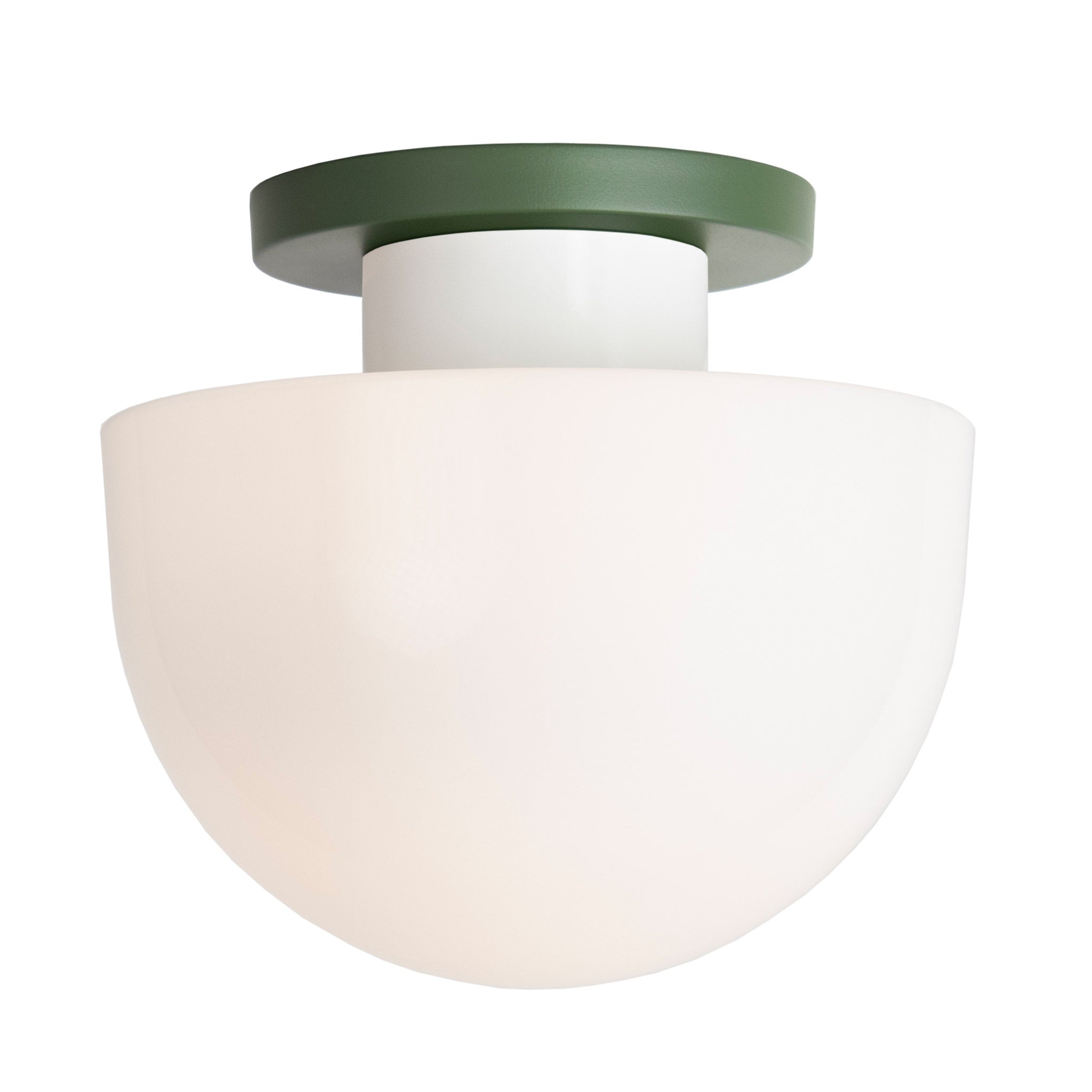 Anni Large shown with a Secret Garden Green canopy and White accent finish