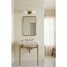 Archie Double shown in Heirloom Brass
