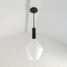 Cedar and Moss Aurora Pendant shown in  Matte Black