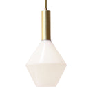 Aurora Pendant shown in Brass