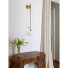 Beverly 6" shown in Heirloom Brass with 37" length