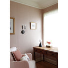 Bijou Double Candle shown in Graphite Patina, Mini Summit Lamp in Matte Black. Interior design by Sarah J. Meyer Design