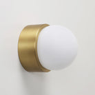 Brass Cutie Sconce shown in Heirloom Brass detail