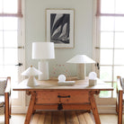 From Right to Left: Elvia, Tumwater, Ikebana, Hill and Little Meg ceramic lamps