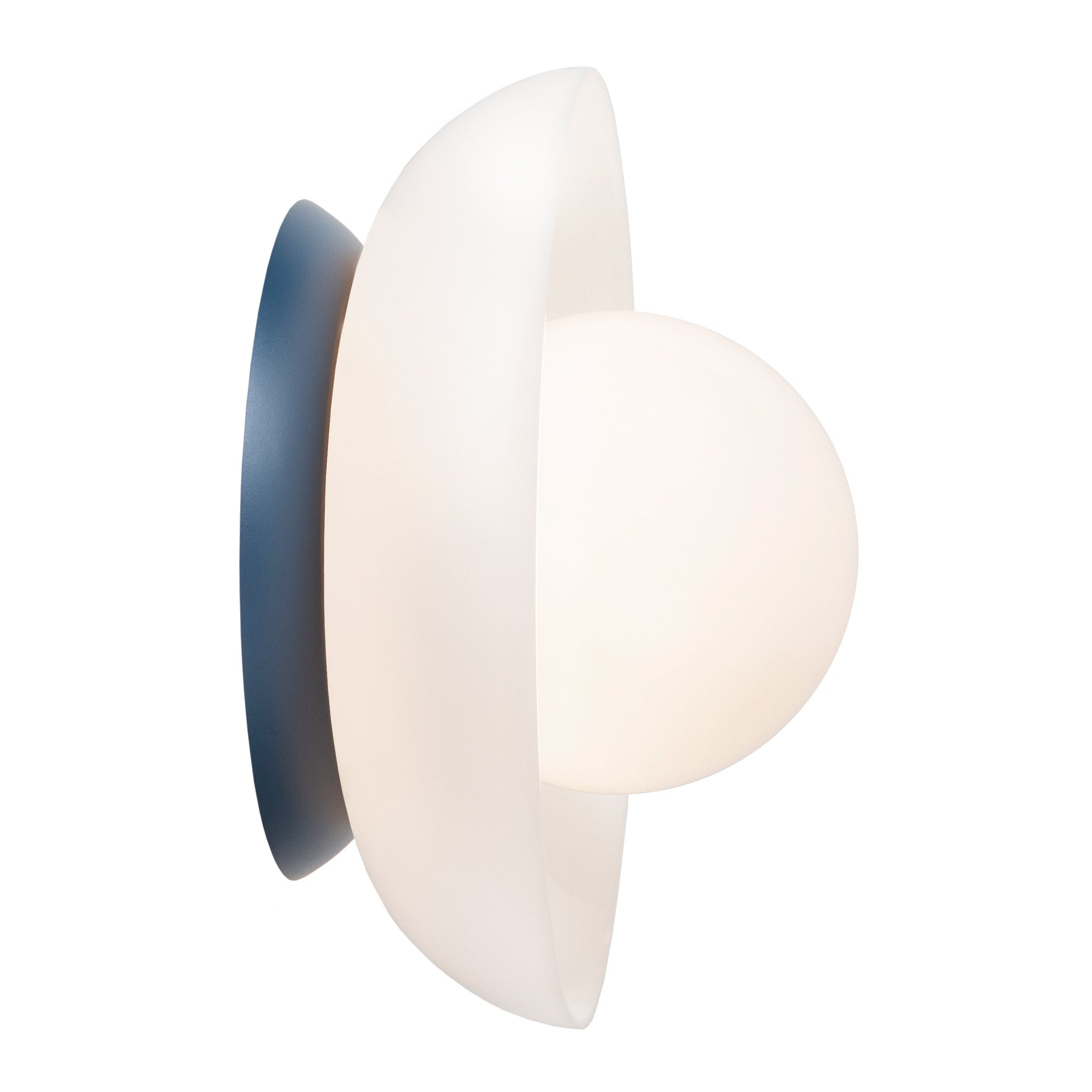 Glass Lexi Large 6" globe shown in Ocean Blue