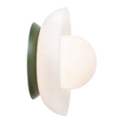 Glass Lexi Large 6" globe shown in Secret Garden Green