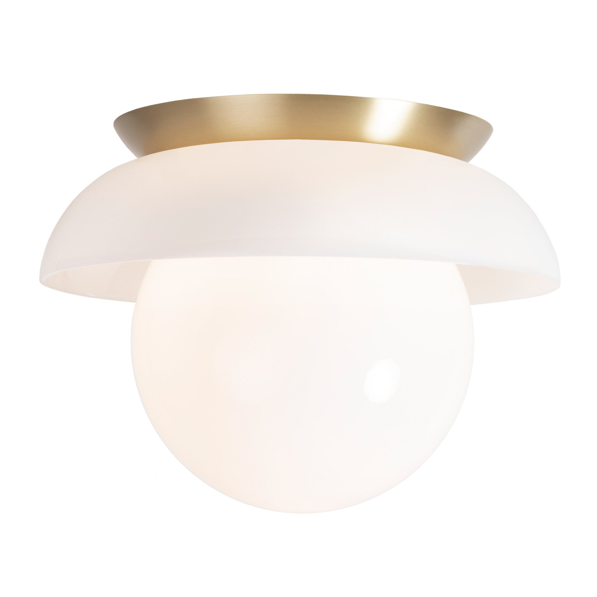 Glass Lexi Large 8" shown in Brass