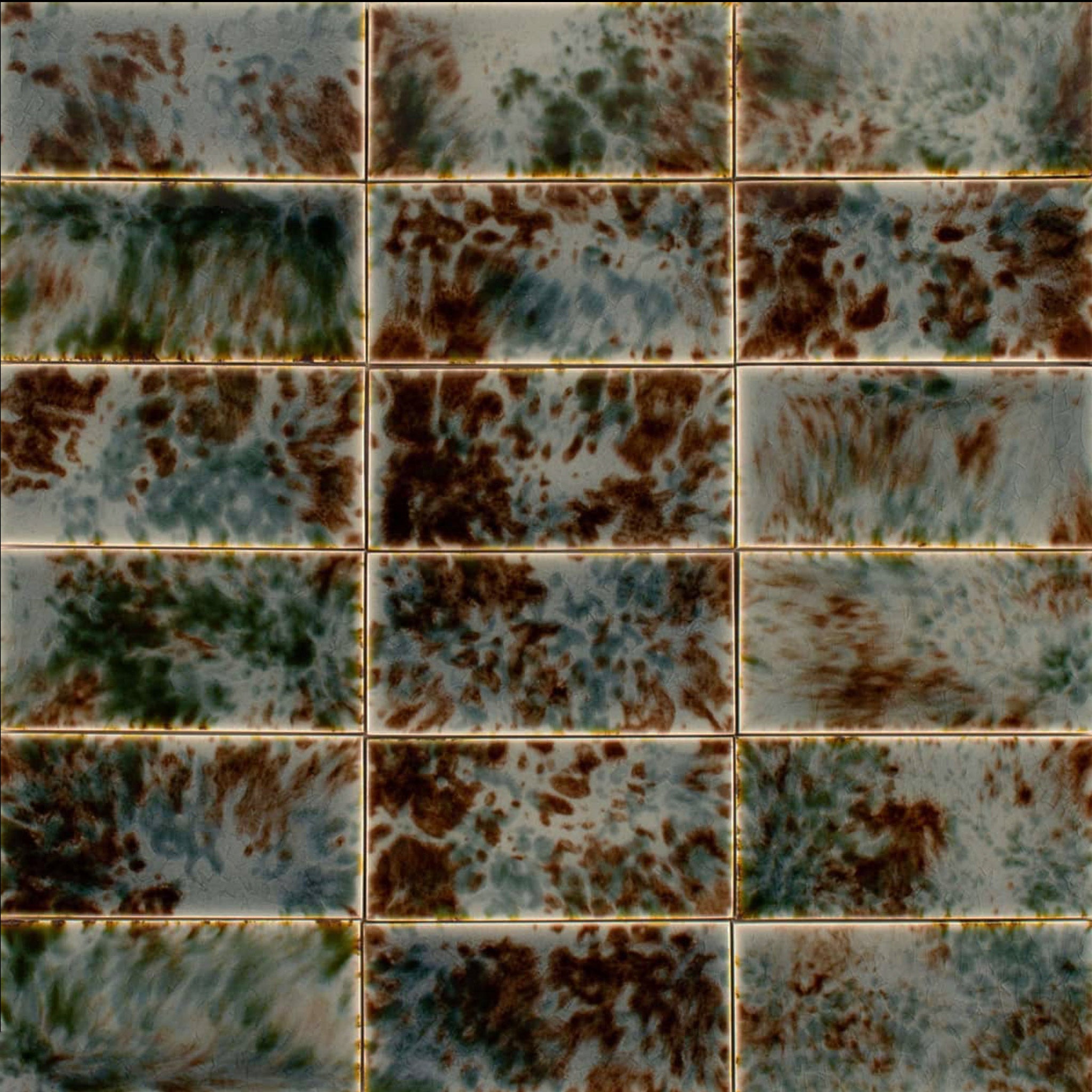 Pratt + Larson Tile in Tortoise Harbor Mist T16 Glaze