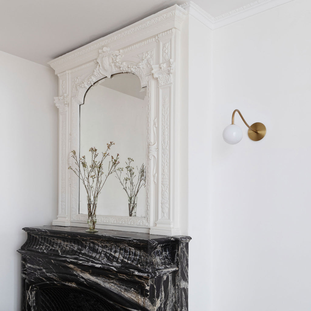 Josephine Sconce shown in Heirloom Brass