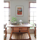 Loie Lamp shown in Natural White Glaze ceramic