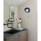Marie Flush Sconce shown in Matte Black
